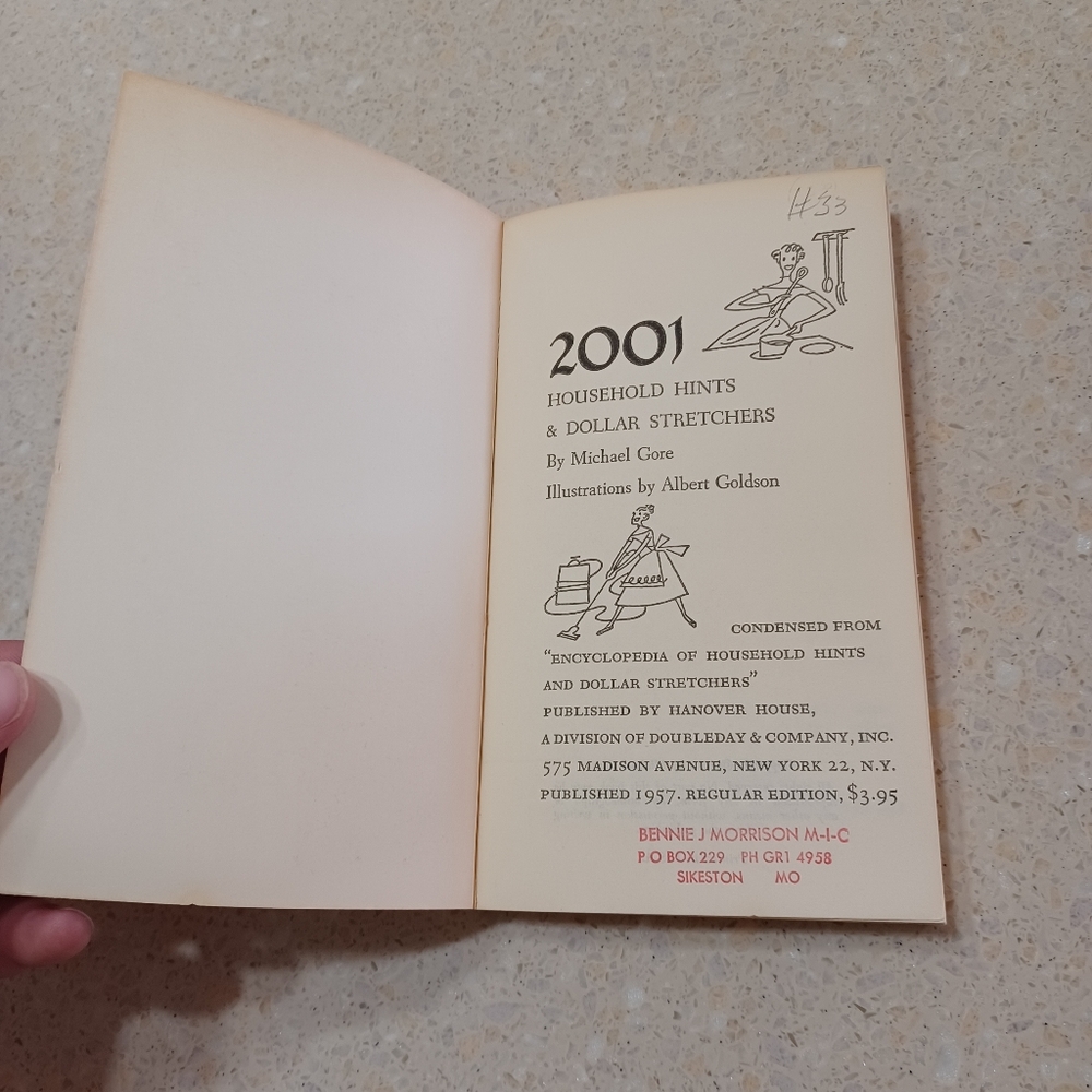 Vintage pub. 1957 - 2001 Household Hints and Dollar Stretchers Book - Picture 4 of 4